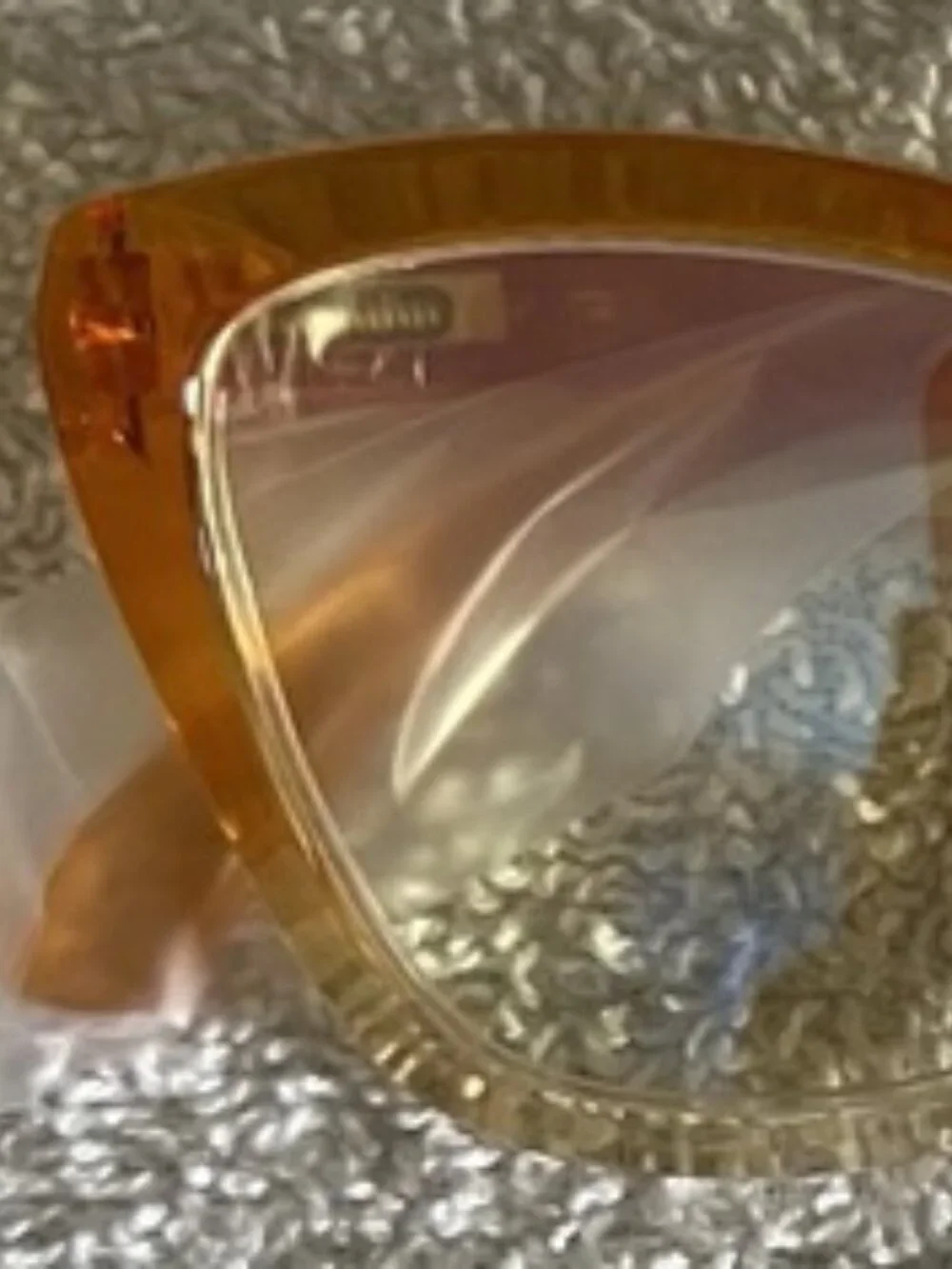 JOY MANGANO Yellow Gradient Crystal Cat Eye Blue-Light Reading Glasses: +3.50